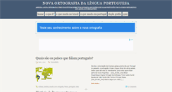 Desktop Screenshot of novaortografia.com